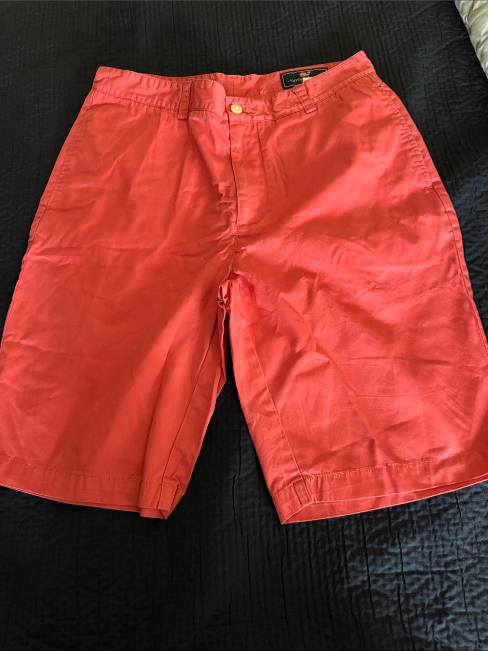Men's Nantucket Red Cotton Casual Shorts 9” Inseam